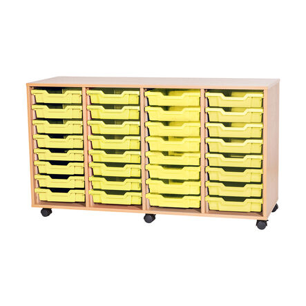 Mobile Quad Tray Storage Unit 32 Trays  hi\-res