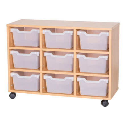 Tray storage unit with 9 Gratnells Cubby trays  hi\-res