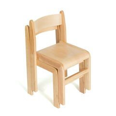 Tuf Class Wooden Stackable Chairs 2pk  hi-res