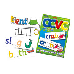 Smart Kids CCVC & CVCC Magnetic Word Strips 33pk  hi-res