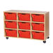 Mobile Triple Tray Storage Unit 9 Deep  hi\-res