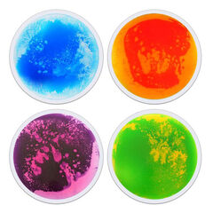 Round Liquid Floor Tiles 4pk  hi-res