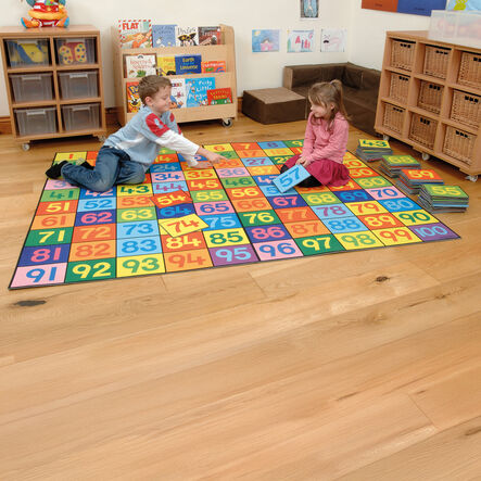 Colourful 1\-100 Felt Number Tiles  hi\-res