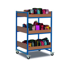 Heavy Duty 36 Lunchbox Trolley Beech Cyan  hi-res