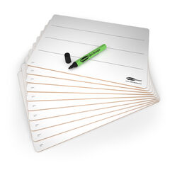 Show-me Rigid Whiteboards With Lines A4 10pk  hi-res