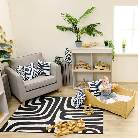 Graphic Soft Furnishings Square Rug  hi\-res