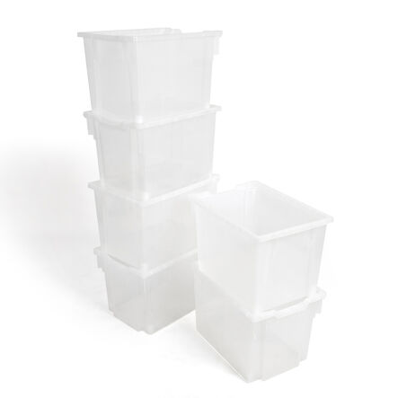Gratnells Storage Trays 6 Pack Clear Deep Clear hi\-res