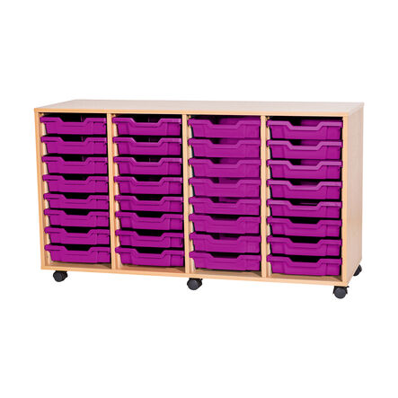 Mobile Quad Tray Storage Unit 32 Trays  hi\-res