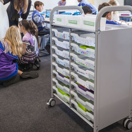 Callero Tray Trolley 16 Shallow Trays  hi\-res