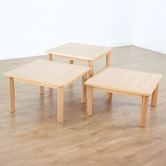 Beech Veneer Square Classroom Table  hi-res