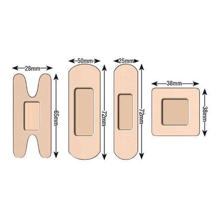 Washproof Plasters 75mm x 50mm 50pk  hi\-res