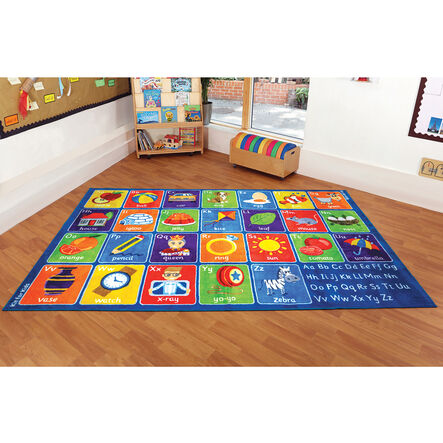 Large Blue Alphabet Carpet  hi\-res