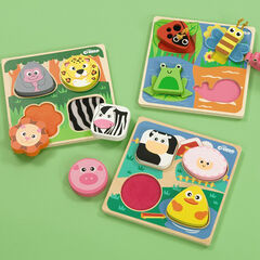 Touch and Feel Texture Jigsaw Puzzles 3pk  hi-res