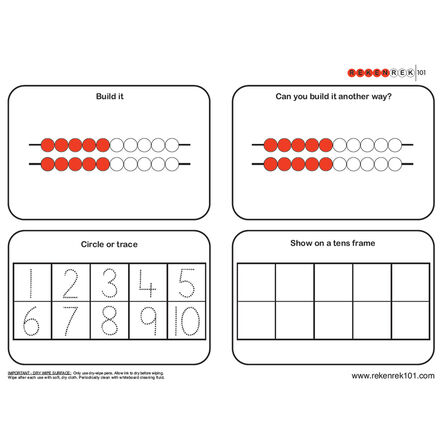 Rekenrek Practice Charts Early Number Sense Bundle  hi\-res
