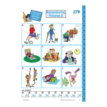 TTS Rapid Recall Auditory Memory workbook  hi\-res