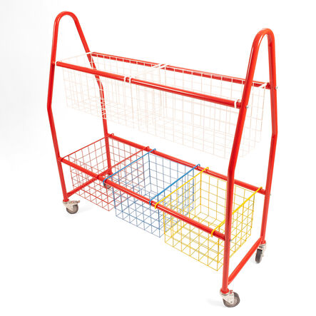 Storage Trolley with Mesh Baskets  hi\-res