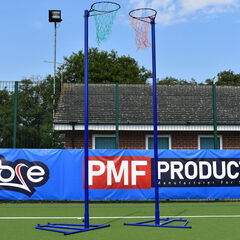 Freestanding Wheelaway Netball Posts 10mm Ring  hi-res