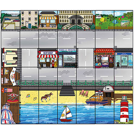 TTS Bee\-Bot® Seaside Floor Mat 90 x 105cm  hi\-res