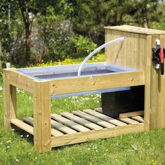 TTS Outdoor Wooden Water Pump Station H100 x W77 x D140cm  hi-res
