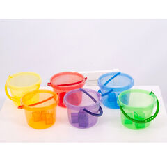 Translucent Colour Bucket Set - 6pk  hi-res
