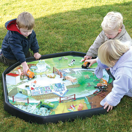 TTS Small World Farmyard Tuff Tray Mat  hi\-res