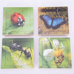 Insect Layered Life Cycle Jigsaw Puzzles 4pk  hi-res