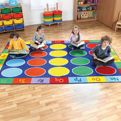 Rainbow Alphabet Rectangle Rug L3 x W2m  hi-res