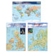 World Europe and UK Maps Set A3  hi\-res
