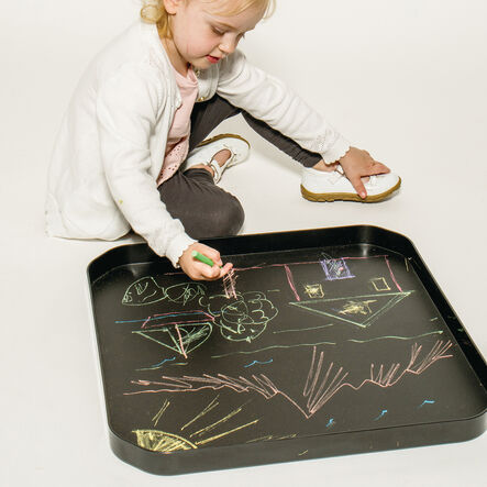 Art Activity Play Tray Black  hi\-res