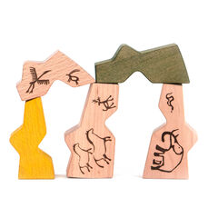 Wooden Cave Drawing Blocks 5pcs  hi-res