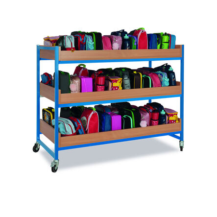 Heavy Duty 72 Lunchbox Trolley Beech Cyan  hi\-res