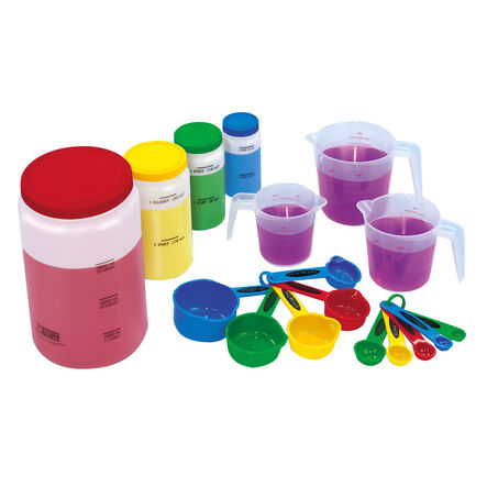 Liquid Volume Measure Set for Messy Maths 17pcs  hi\-res