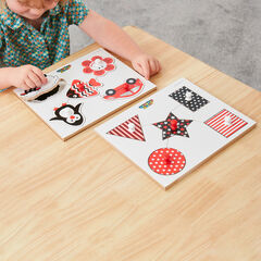 Baby Black & White Peg Puzzles 2pk  hi-res