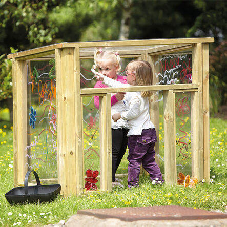 TTS Outdoor Wooden Mark Making Den  hi\-res