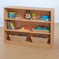 Classic Beech Shelving Unit H900 x W400 x L1200mm  hi-res
