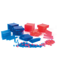 Base Ten Transparent Interlocking Class Set 355pcs  hi-res