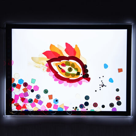 Dragon Glue\-On Glass Eyes Assorted 108pk  hi\-res