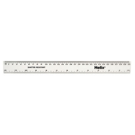 Clear Shatter Resistant 30cm Rulers 100pk  hi\-res