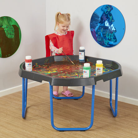 TTS Black Tuff Tray Table \x26 Blue Stand Bundle  hi\-res