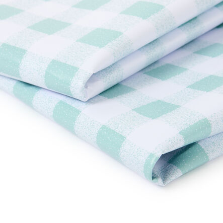 Gingham Tablecloth Duck Egg 2pk  hi\-res
