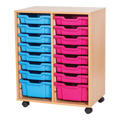 Mobile Double Column 14 Tray Unit  hi-res