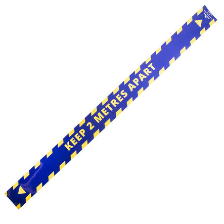 2M Social Distancing Strip Floor Stickers 5pk  hi\-res
