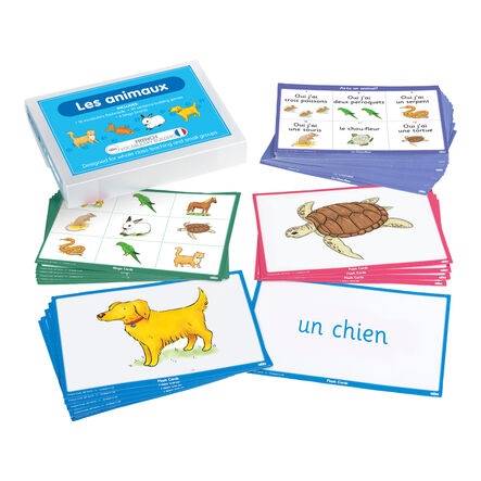 TTS French Animal Names Vocabulary Builder Activity Cards  hi\-res