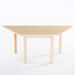 Trapezoidal Solid Beech Table L120cm  hi\-res