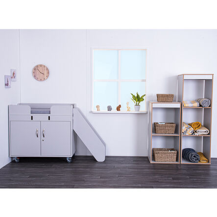 TTS Walk Up Changing Unit Pale Grey \x26 Antibac Mat   hi\-res