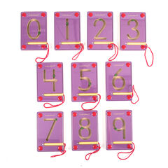Wooden Magnetic Learning Numbers 0-9  hi-res