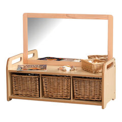 Millhouse Low Storage W/ Mirror Room Divider  hi-res