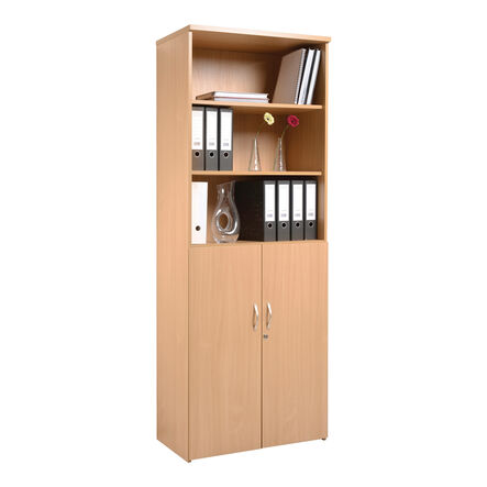 Cupboard with Storage Shelving Beech H2140mm  hi\-res