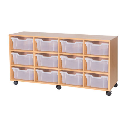 Mobile Quad Tray Storage Unit 12 Deep  hi\-res