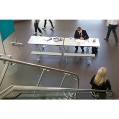 Mobile Folding Dining Bench 16 Seats  hi-res